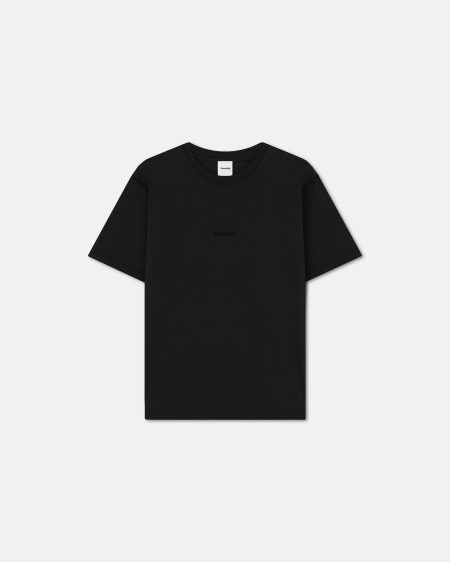 Reece - Embroidered Cotton-Jersey T-Shirt - Black