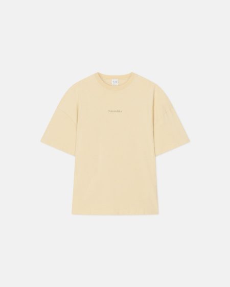 Wren - Printed Cotton-Jersey T-Shirt - Creme/Gingerbread Heart