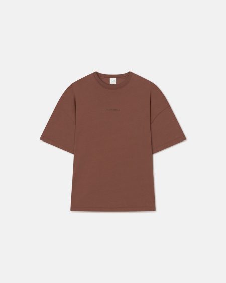 Wren - Printed Cotton-Jersey T-Shirt - Rust/Poppyseed Cake